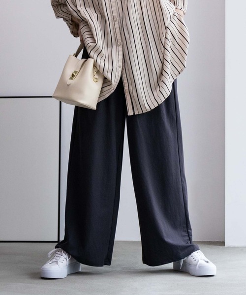 NAVY（ファッション） パンツ NAVY サラリ 接触冷感 制菌加工