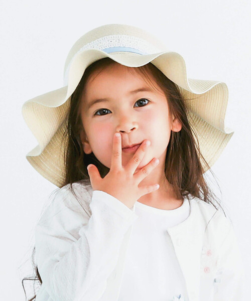 SLAP SLIP 帽子 ハット フレアプリムリボン付き帽子(48~54cm) キッズ