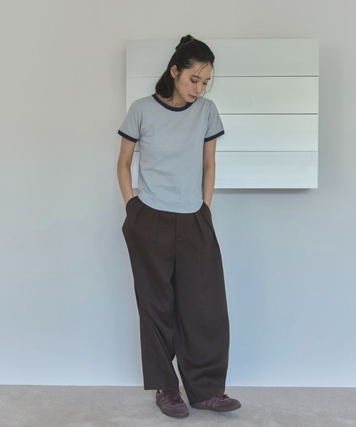 冬物セール！Sheller ツイードタックフレアショートパンツ 　公式サイト完売 feepur スラックス パンツ 「セットアップ可」サマーツイード