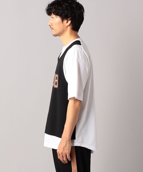 β MEN（ベータ・メン） tシャツ フェイクレイヤード コッパ―プリントT