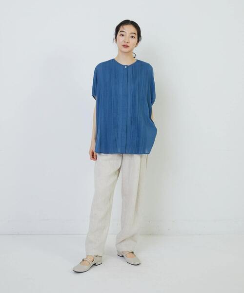 「conges payes ADIEU TRISTESSE」 ドルマンスリーブブラウス 38 グレイッシュブルー レディース conges payes ADIEU TRISTESSE 「conges TRISTESSE」 ドルマン
