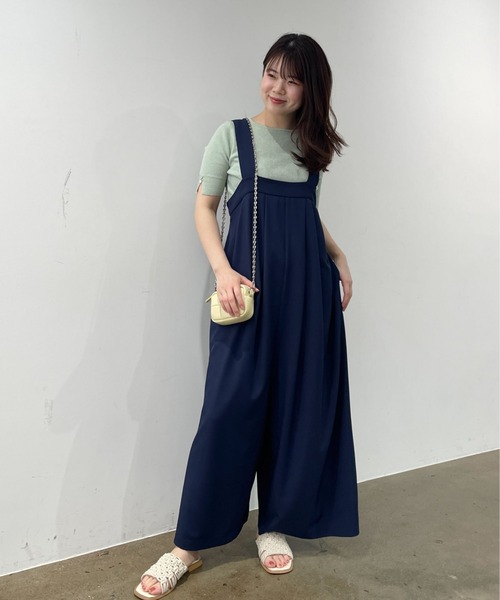 オールインワン タックワイドオールインワン「低身長・小柄女性