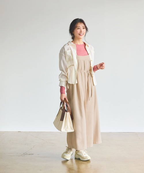 【美品】COHINA タックワイドオールインワン タックワイドオールインワン-short & regular | 小柄・低身長