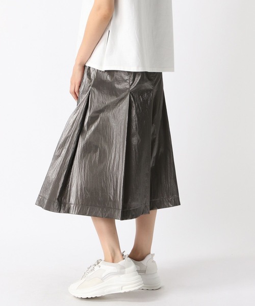 FOREVER21 スカート 「2024SS」メタリックプリーツミディ