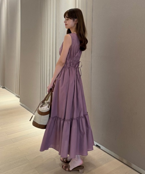 ワンピース herlipto Riviera Double Bow Dress S Riviera Double Bow Dress（ワンピース）｜Her lip to（ハー