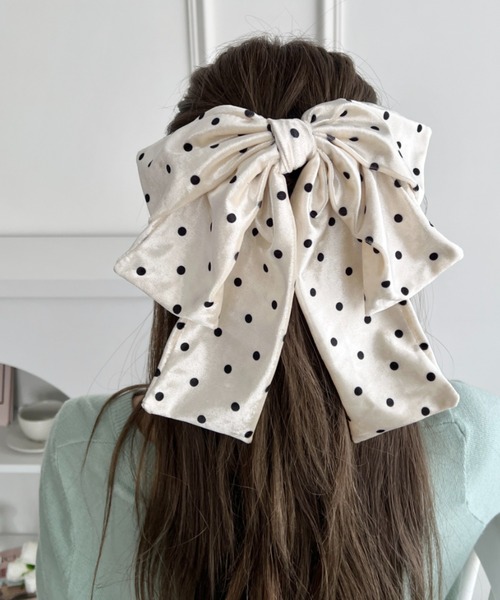 Loueme ヘアクリップ 「8色展開」DOLLベロアリボンバレッタ : ZOZOTOWN
