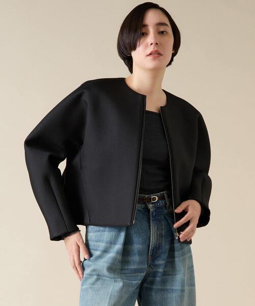 新品未使用24AW★ martiniqueテンションウールコンパクトブルゾン martinique（マルティニーク） ブルゾン アウター ボンディング