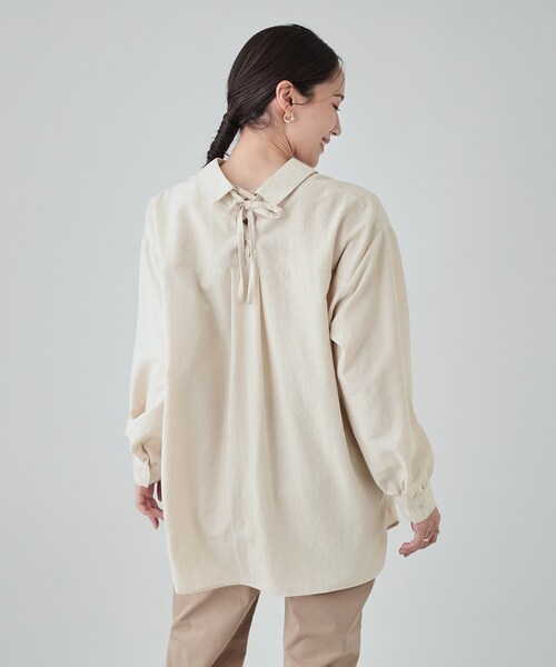 DRESKIP ブラウス シャツ 「無理せずキレイ」後ろ姿が引き立つ バック