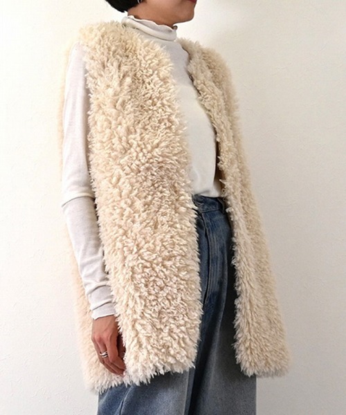 STYLEBLOCK（スタイルブロック） ベスト ジレ プードルボアミドル丈