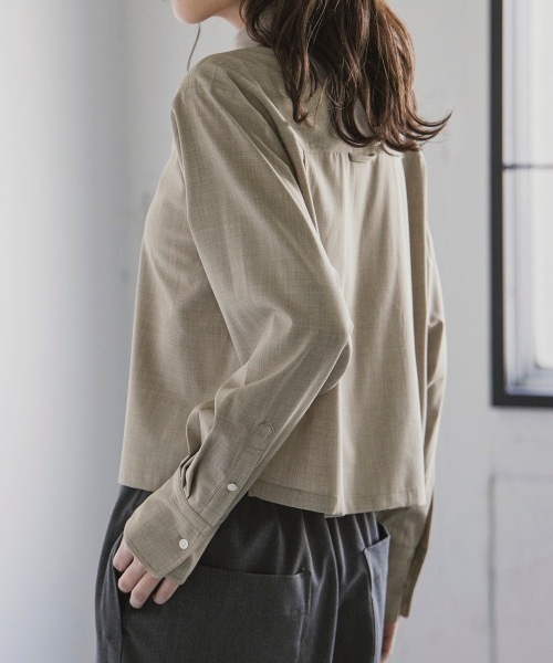 epine クロップド丈ブラウス トレンド感満載ブラウス❤︎arm volume frill cropped blouse