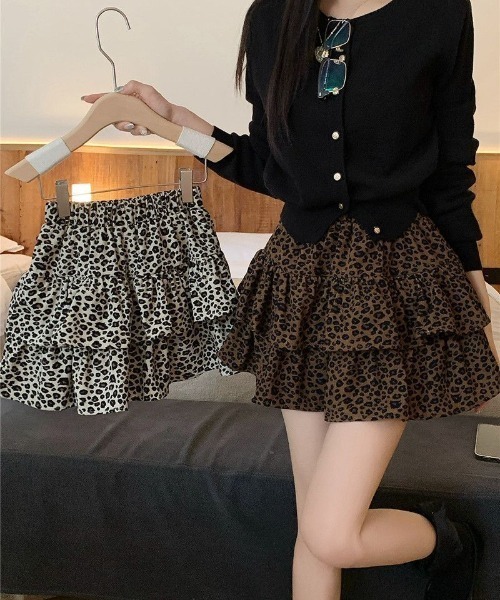 GEMEDA スカート ヒョウ柄スカートミニスカート : ZOZOTOWN Yahoo!店