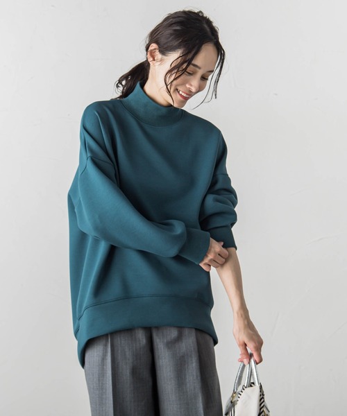 tシャツ ダンボールタートルネックカットソー レディース