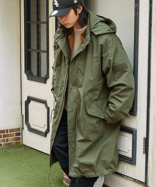 MONO-MART（モノマート） モッズコート L オリーブ メンズ : ZOZOTOWN