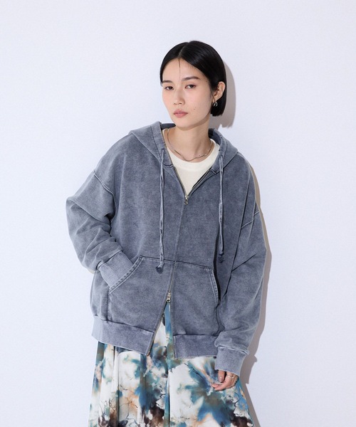 JEANASIS パーカー FadeカラーZIPフーディ/321477 レディース