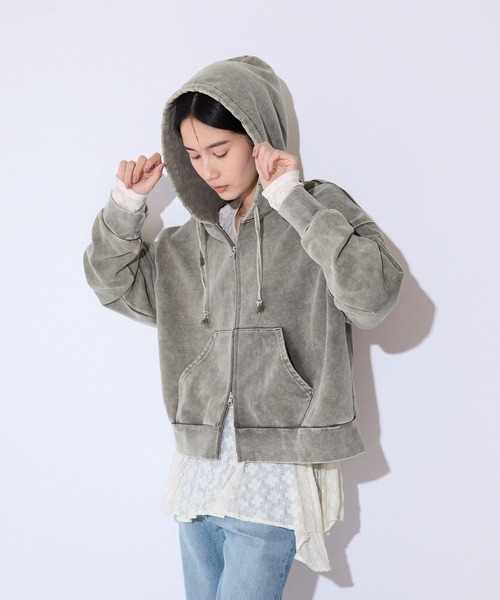 JEANASIS パーカー FadeカラーZIPフーディ/321477 レディース