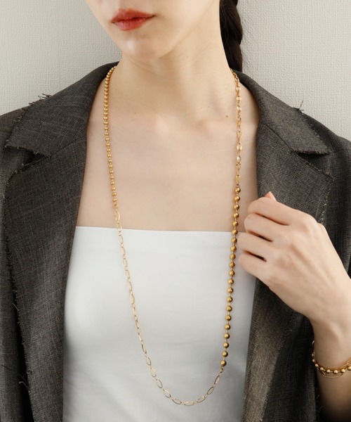 ネックレス 「金属アレルギー対応ノットアレプラス」4chain ステンレスネックレス 「NOP0096」 レディース メンズ