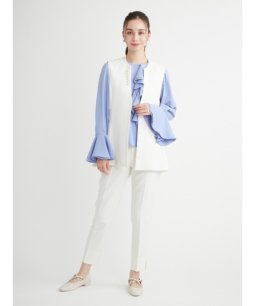 ベスト ジレ ハイストレッチパールジレ レディース ハイストレッチパールジレ（ベスト）｜kaene（カエン）の
