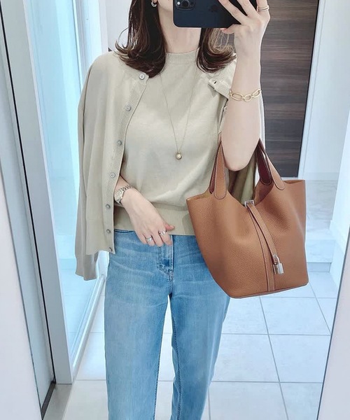 新品未使用　ブラウン ニットカーディガン・アンサンブル カーディガン ニットアンサンブル レディース : ZOZOTOWN Yahoo