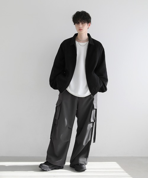 「LILL」 ジップアップブルゾン X-LARGE ブラック メンズ_画像6