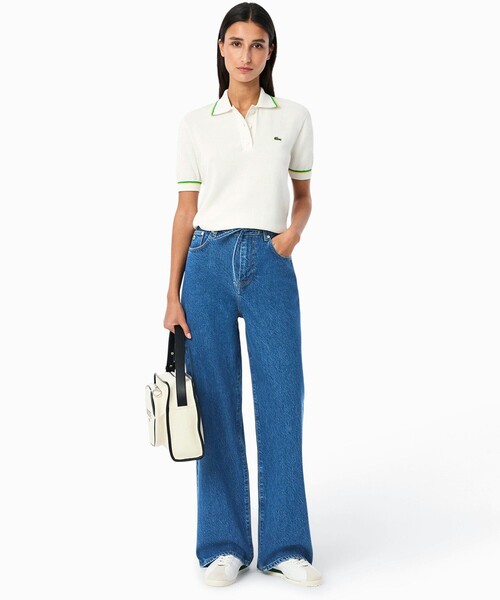 LACOSTE（ラコステ） ワイドパンツ ジーンズ デニム デニムパンツ