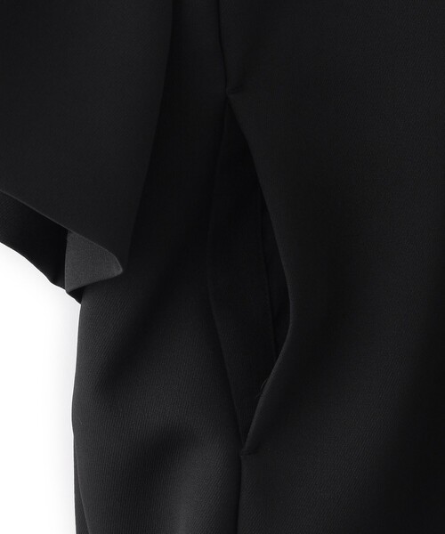 美品✨現行トゥービーシック　ダンボールラッフルスリーブ　フリル ノーカラーコート SCARF ノーカラーコート コート ベルスリーブフリルコート レディース