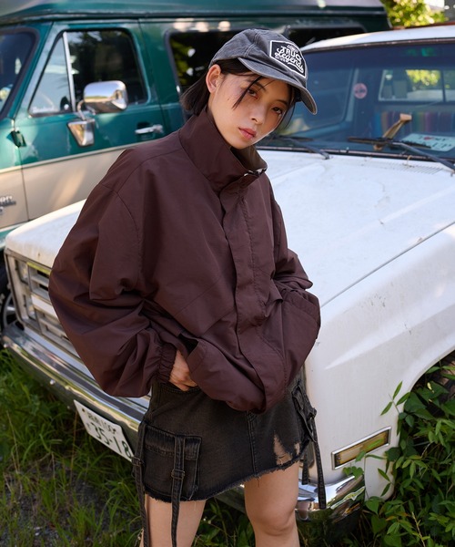 kutir ブルゾン アウター 2WAY REVAESIBLE NYLON DRAWCORD SHORT