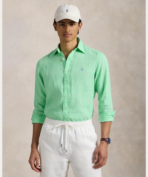 POLO RALPH LAUREN シャツ クラシック フィット リネン メンズ
