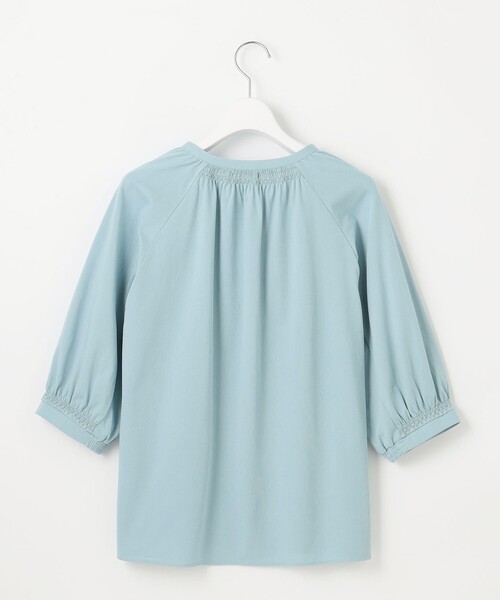tシャツ 「洗える」トリコットバイオ シャーリング カットソー