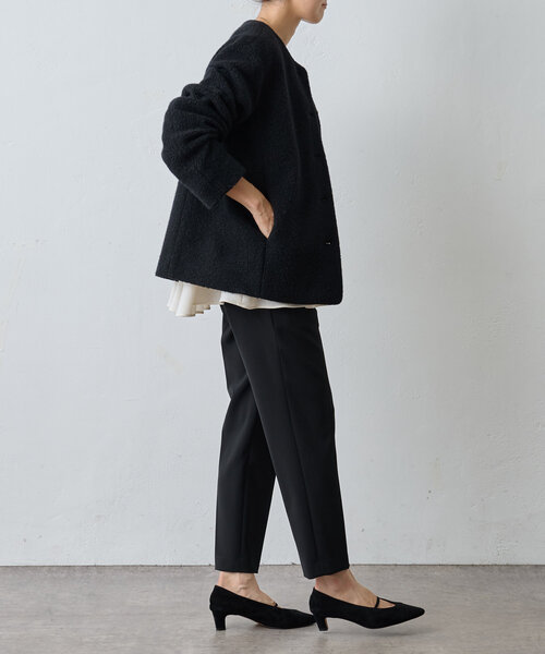 BEARDSLEY（ビアズリー） ノーカラージャケット FREE ブラック