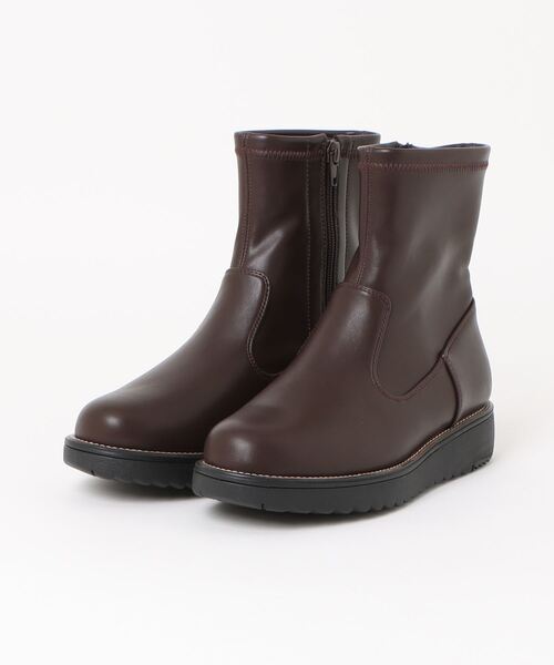 「HEAL ME」 ショートブーツ 23.0cm ブラウン レディース_画像4