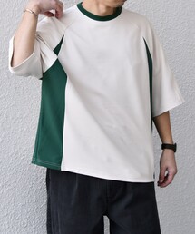 tシャツ SHIPS any:「洗濯機可能」リブ パネル スポーティー ジャージー Tシャツ メンズ｜ZOZOTOWN Yahoo!店