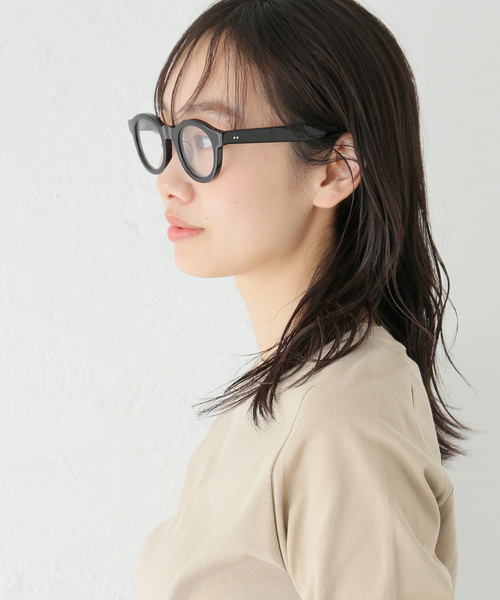 Kearny ブラック 六角形フレーム 伊達メガネ カーニー 伊達メガネ メガネ 眼鏡 「KEARNY/カーニー」darsena：眼鏡