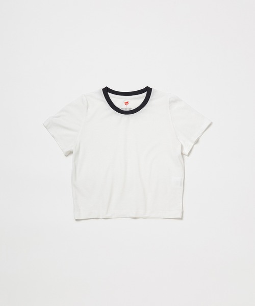 BIOTOP tシャツ WOMEN「Hanes for BIOTOP」TRIBLEND CROPPED T