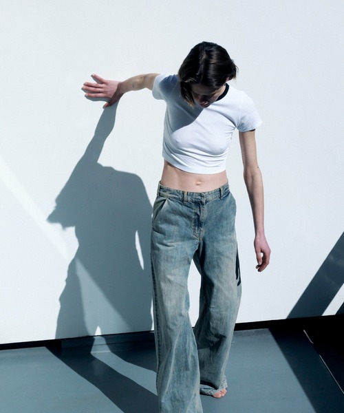 ADAM ET ROPE'｜WOMEN【Hanes for BIOTOP】TRIBLEND CROPPED T