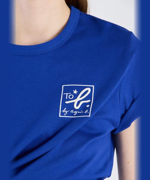 agnis b. 刺繍ロゴ ネイビー Tシャツ agnis b. 刺繍ロゴ ネイビー Tシャツ
