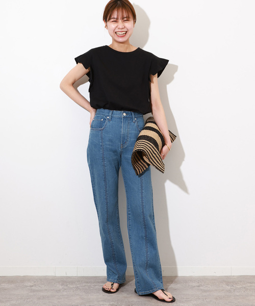 [JOURNAL STANDARD relume] обработка Denim брюки 38 голубой женский 
