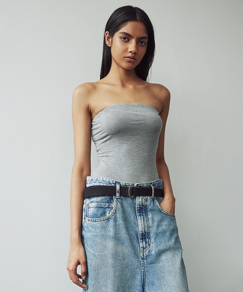 SORIN チューブトップ ベアトップ Silky Jersey Bare Top