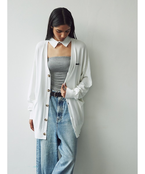 SORIN ホワイト ベアトップ・チューブトップ SORIN チューブトップ ベアトップ Silky Jersey Bare Top