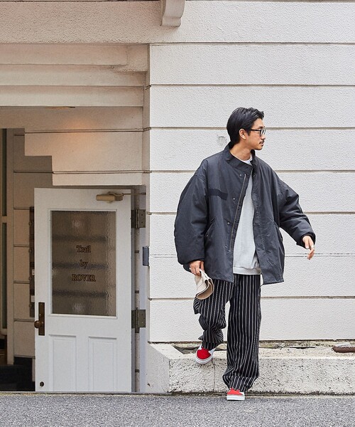 「FREAK'S STORE」 モッズコート LARGE ブラック メンズ_画像3