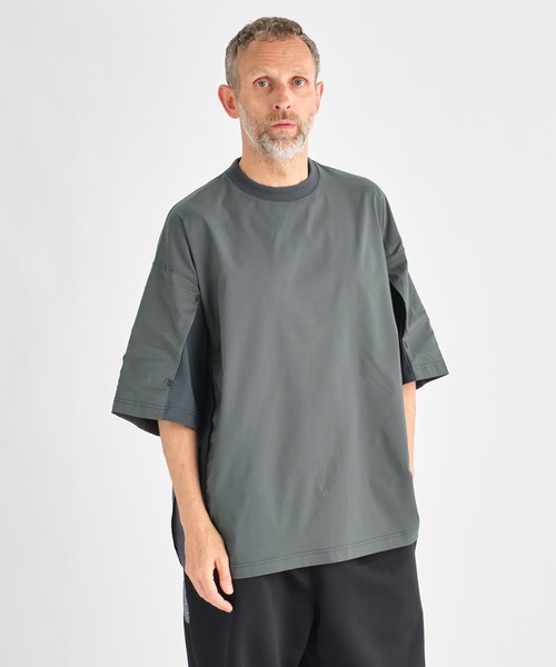 エヌハリウッド　チャコールグレー クルーネックTシャツ CREW NECK HALF SLEEVE T－SHIRT | N