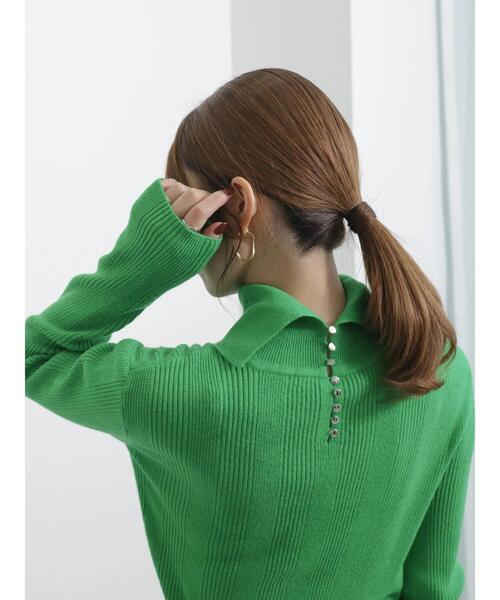 「Te chichi」 長袖ニット F ゴールド レディース_画像2