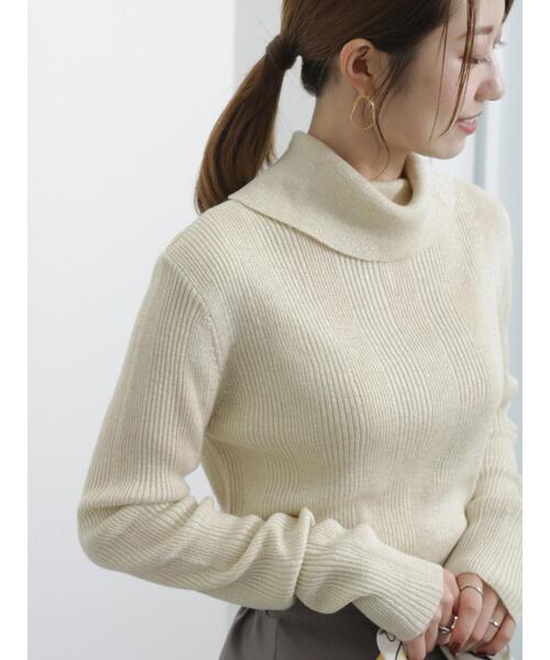 「Te chichi」 長袖ニット F ゴールド レディース_画像4