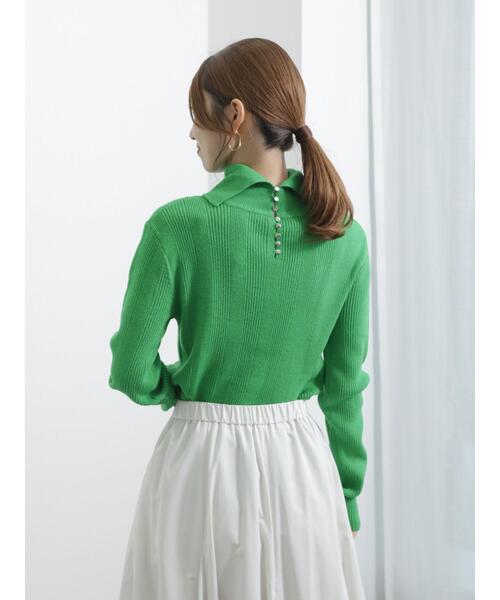 「Te chichi」 長袖ニット F ゴールド レディース_画像6