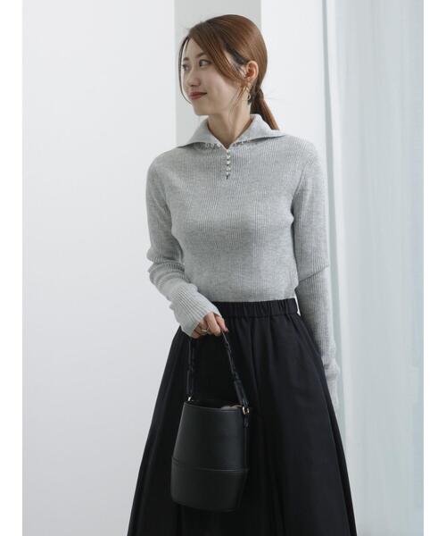 「Te chichi」 長袖ニット F ゴールド レディース_画像8