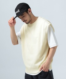 セーター ニット 「セットでお得!」ベストレイヤード半袖プルオーバー メンズ｜ZOZOTOWN Yahoo!店