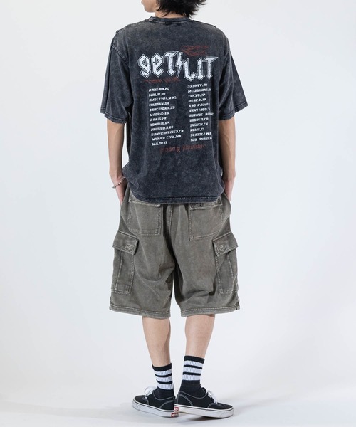 【おすすめカーゴショーツ】HESNTLS | Vintage Washed JOHN'S CLOSET パンツ 「13」ケミカルウォッシュ スウェット