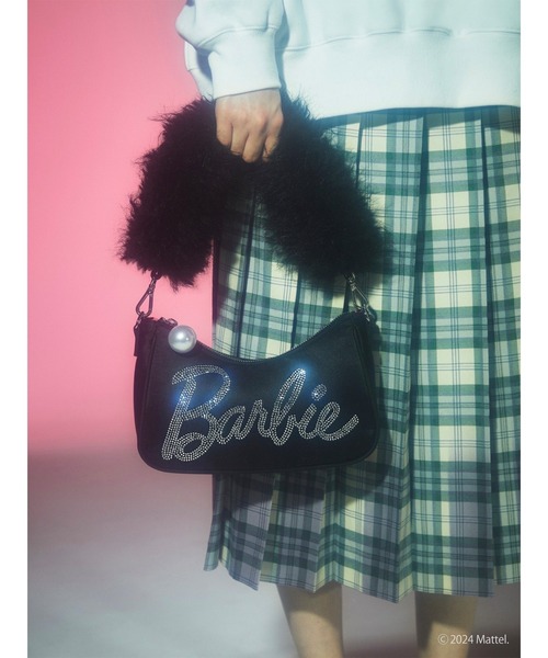 Barbie Velor HoodieTop パメオポーズ PAMEO POSE パメオポーズとバービーが初コラボ ラインストーンでロゴを