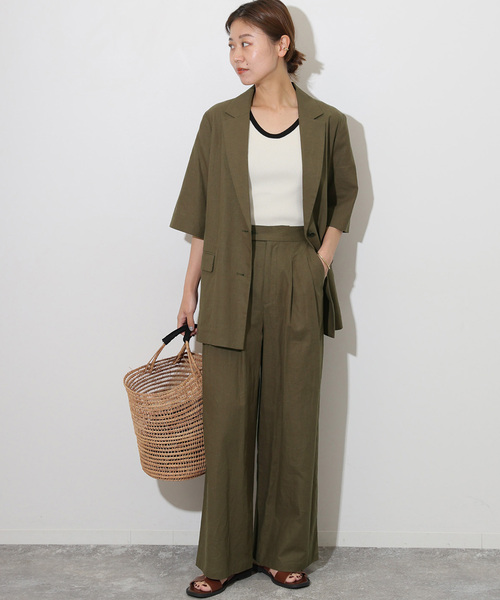 JOURNAL STANDARレリュウム/リネンコットンジャケット JOURNAL STANDARD relume｜コットンリネンシングルジャケット