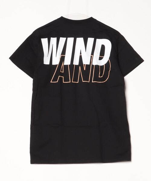WIND AND SEA 半袖シャツ ブラック/ホワイト WIND AND SEA 「WIND SEA」 半袖Tシャツ M ブラック メンズ