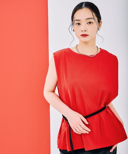 LEPSIM（レプシィム） tシャツ ボックスタックノースリーブ 290766